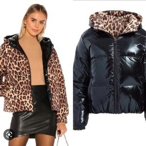 Alice + Olivia Reversible Puffer Jacket in Size S